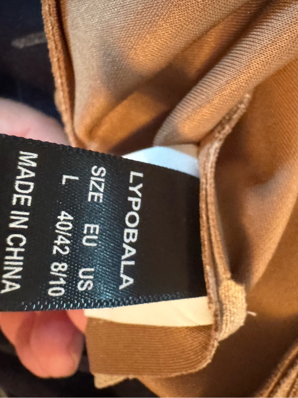 Fringe Trim Suede-Style Mini Skirt - Tan - Picture 3 of 3